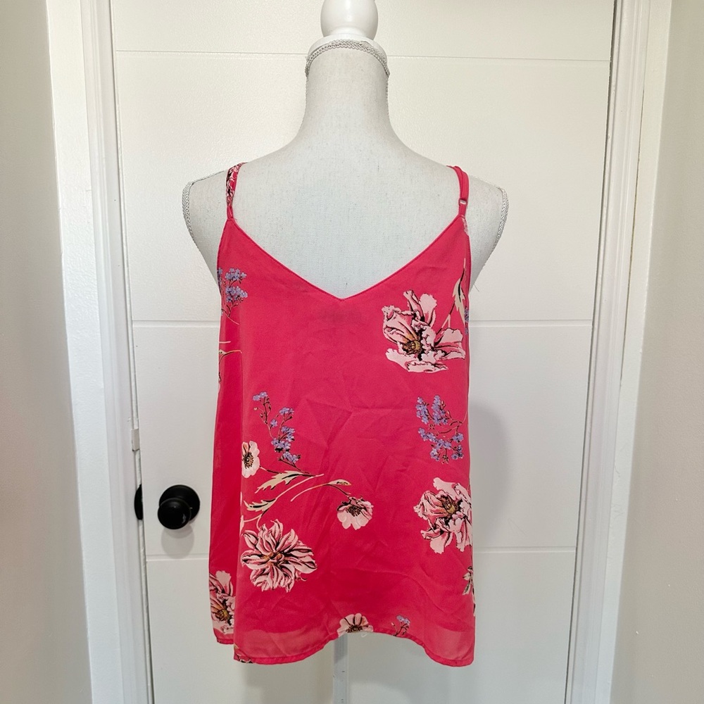 Floral print spaghetti strap tank top - Picture 2 of 4